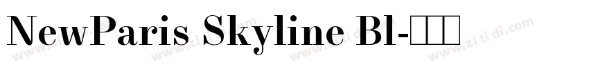 NewParis Skyline Bl字体转换